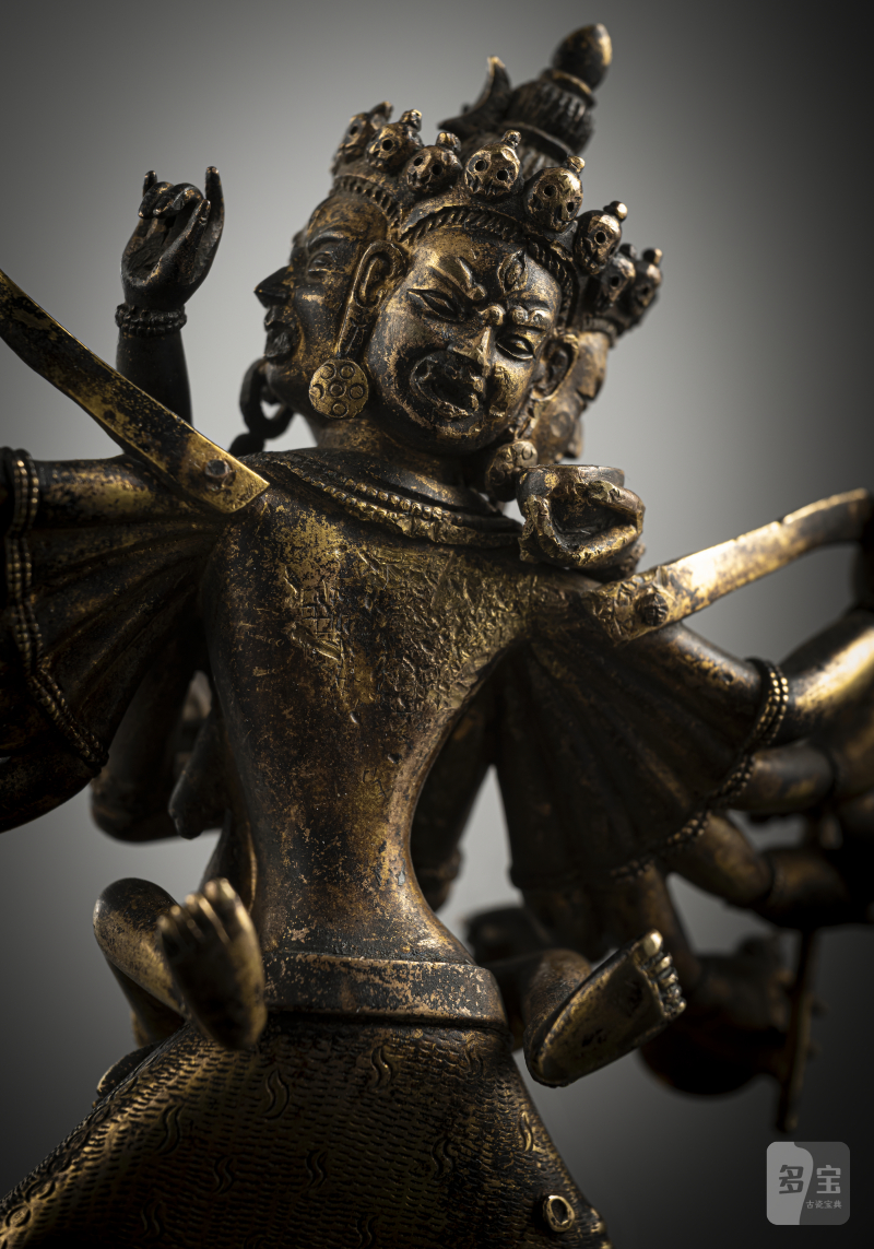 A fire-gilt bronze of Cakrasamvara in yab-yum with attributes - 图5